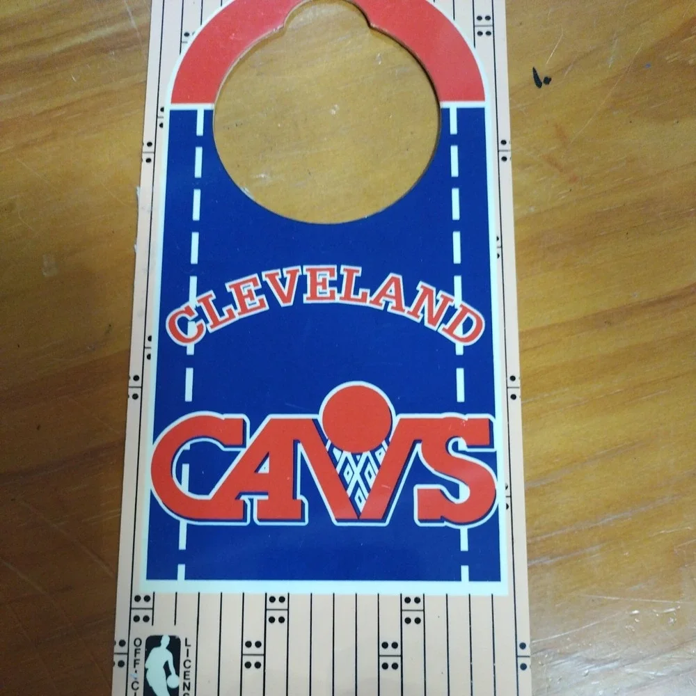 Vintage NBA Cleveland Cavaliers Door Knob Hanger‎ Do Not Disturb Sign Basketball
